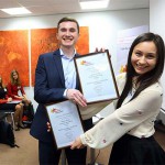 Победители национального финала конкурса Henkel Innovation Challenge 6 Анна Маркова и Дмитрий Александрович