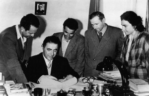 Виктор Амазаспович Амбарцумян с сотрудниками Бюраканской обсерватории.  1959 год