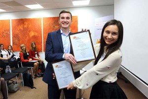  Победители национального финала конкурса Henkel Innovation Challenge 6  Анна Маркова и Дмитрий Александрович