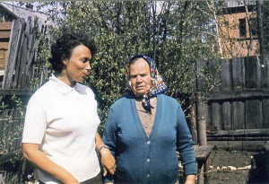 Татьяна Петровна Буханова и ее дочь Людмила, родившаяся в 1942 году  во время оккупации Ржева