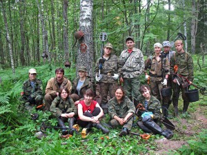 Бойцы поискового отряда «Ингрия» в Кировском районе Ленинградской области