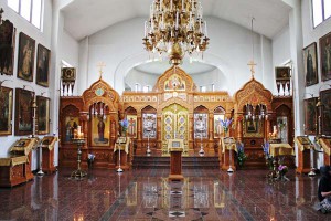 Внутреннее убранство Спасо-Преображенского собора Ново-Валаамского монастыря
