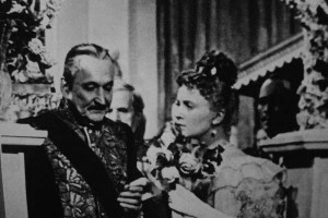 Кадр из фильма «Анна на шее». А.Н.Вертинский в роли князя (с Аллой Ларионовой). 1954 год